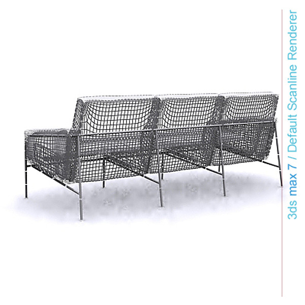 3ds max design series - series 3300 three seater sofa by lajhar